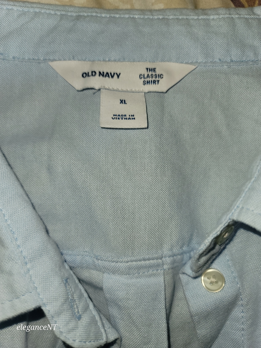 Old Navy Light Blue Button-Down Shirt - Women's Long Sleeve Sz: XL - Picture 9 of 9